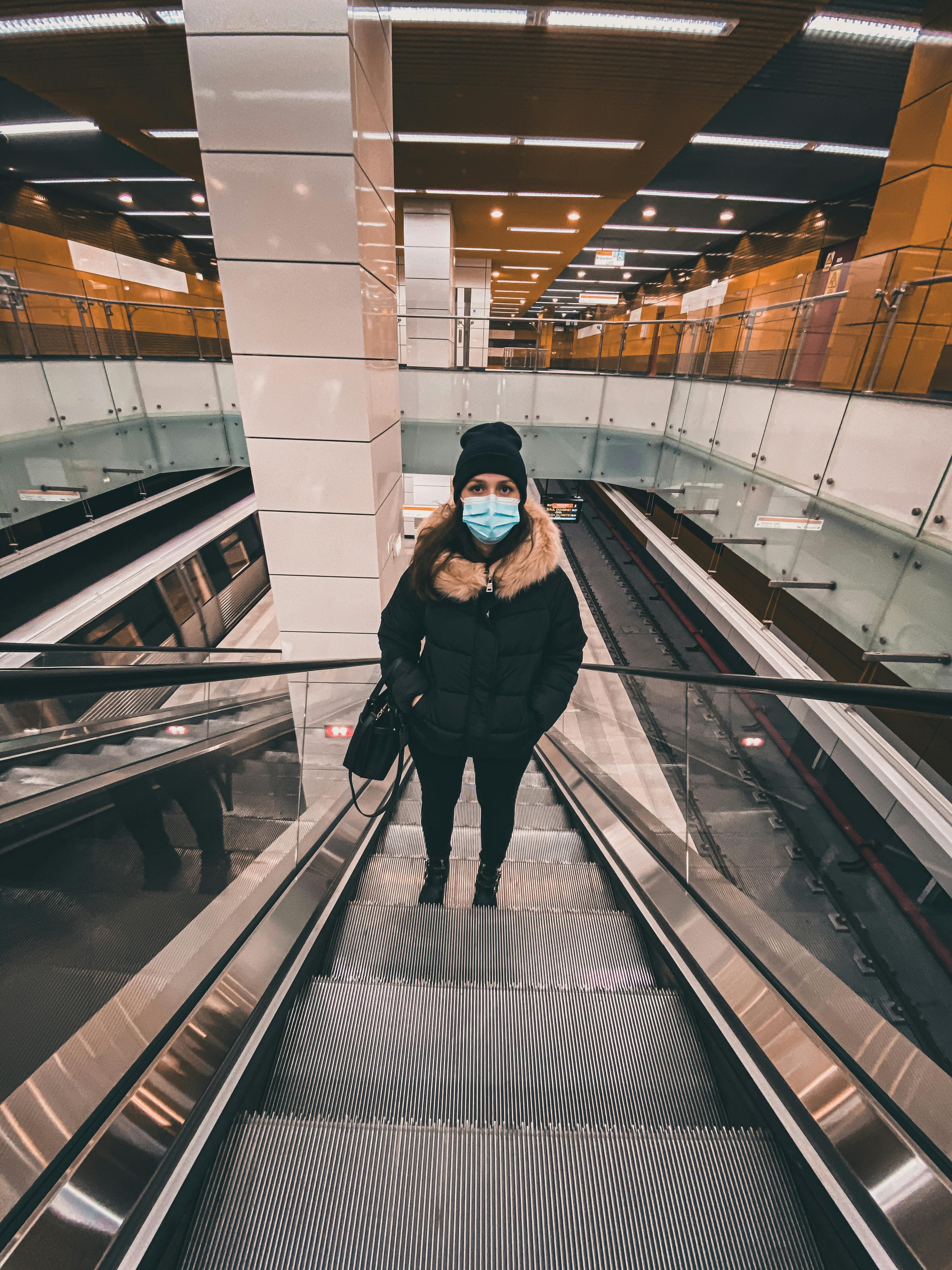 Photo Escalator with Mask